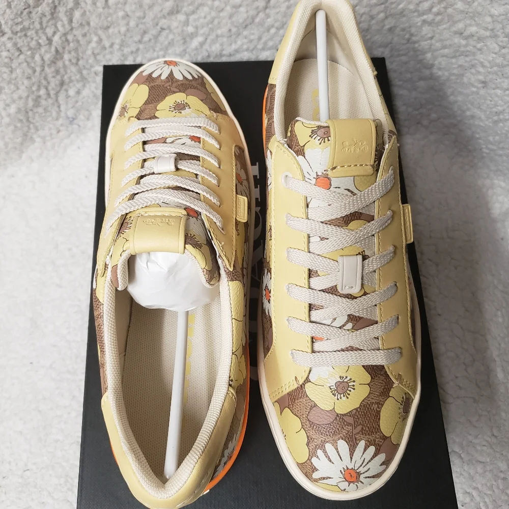 COACH Lowline Coated Canvas Sneakers
